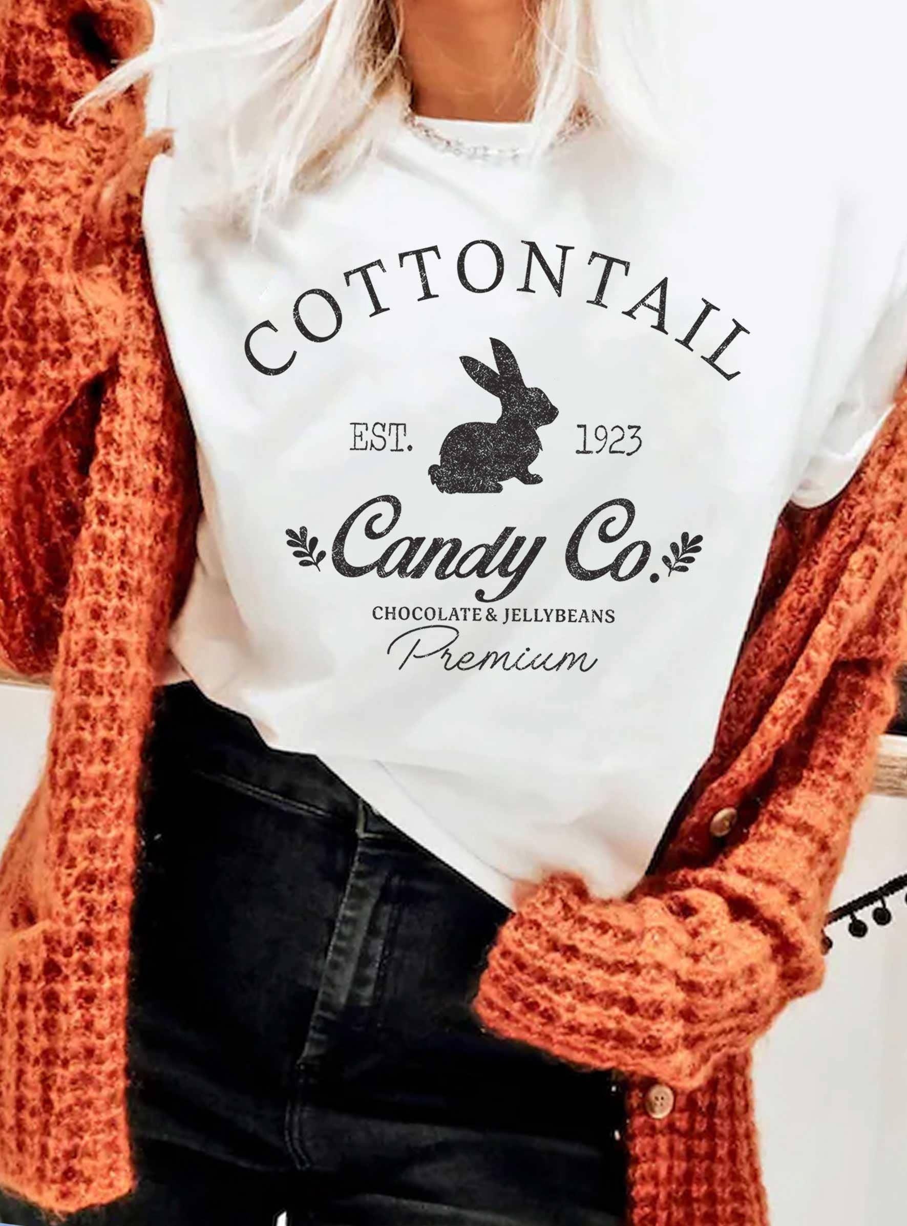 Cottontail Bunny Candy Co Graphic - Adult & Kids T-Shirts, Sweatshirts & Hoodies apparel design preview 1
