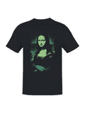 Neon Green Mona Lisa Print Men's - Adult & Kids T-Shirts, Sweatshirts & Hoodies apparel design preview 1