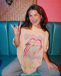 Rollings Stones World's Greatest Band Yellow Thrifted - Adult & Kids T-Shirts, Sweatshirts & Hoodies apparel design preview 1