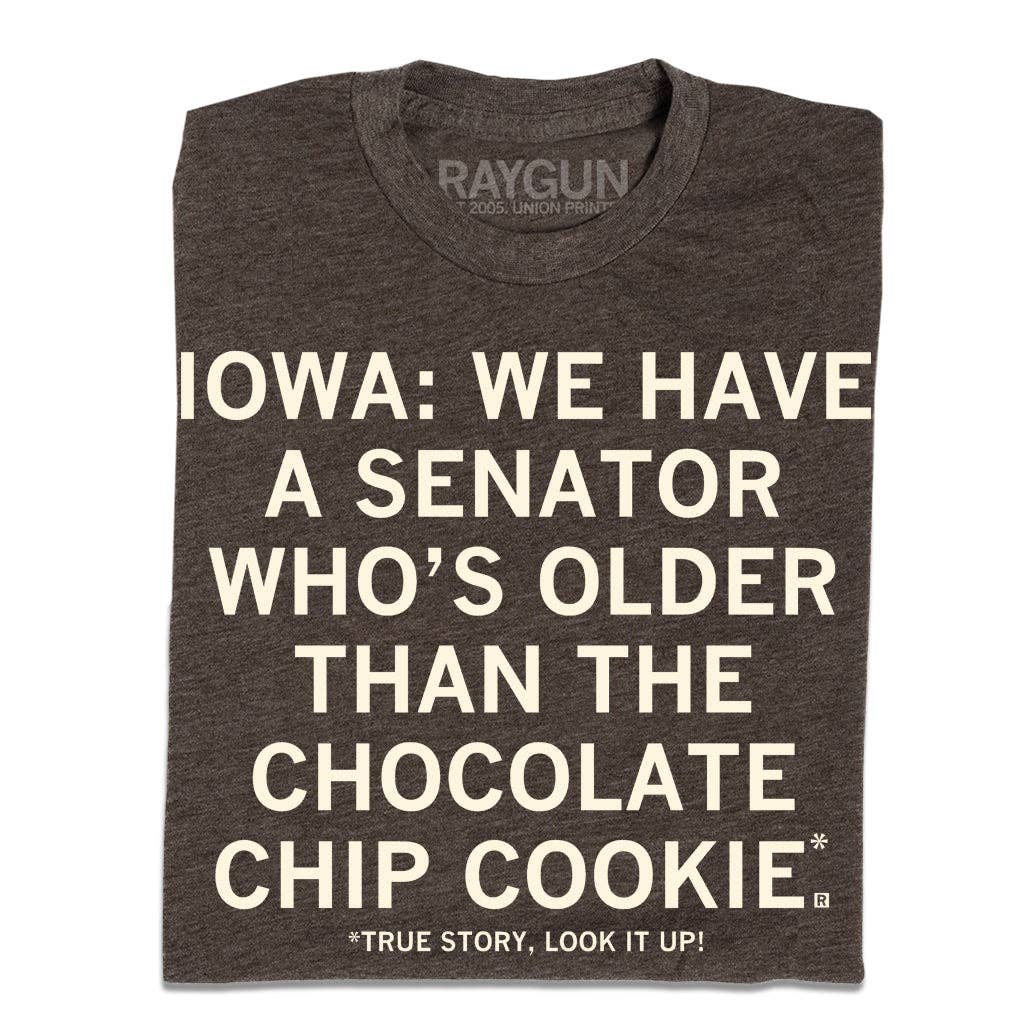 Grassley: Older Chocolate Chip Cookie - Adult & Kids T-Shirts, Sweatshirts & Hoodies apparel design preview 1