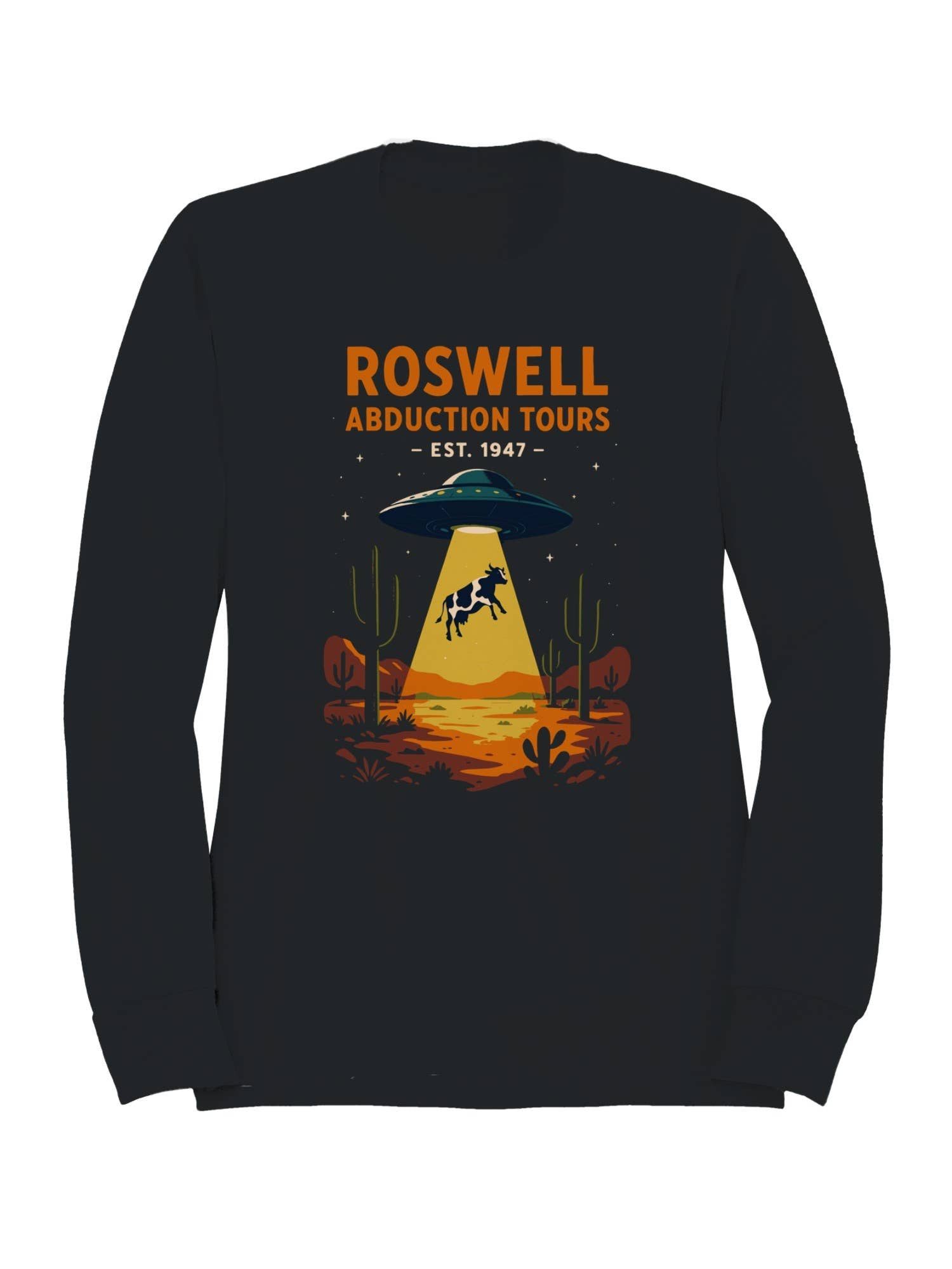 Roswell Ufo Abduction Tours 1947 Women's - Adult & Kids T-Shirts, Sweatshirts & Hoodies apparel design preview 1