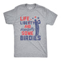 Life, Liberty, and Hopefully Some Birdies Men's - Adult & Kids T-Shirts, Sweatshirts & Hoodies apparel design preview 1