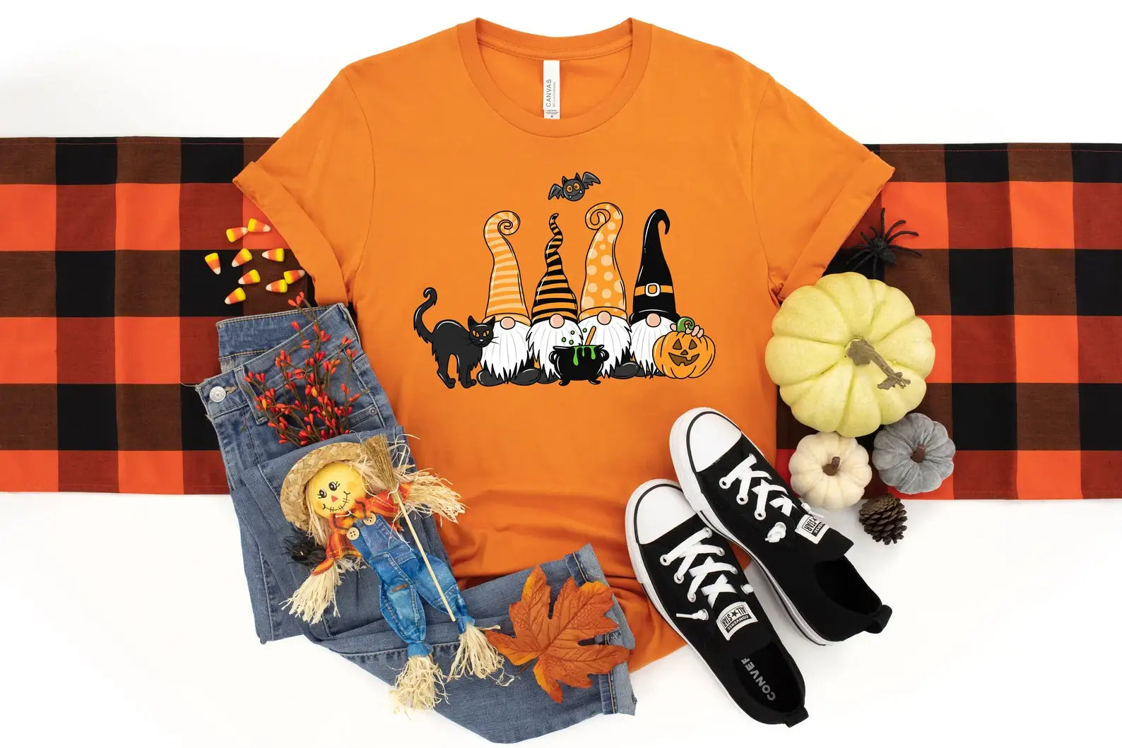Halloween Gnomes - Adult & Kids T-Shirts, Sweatshirts & Hoodies apparel design preview 1