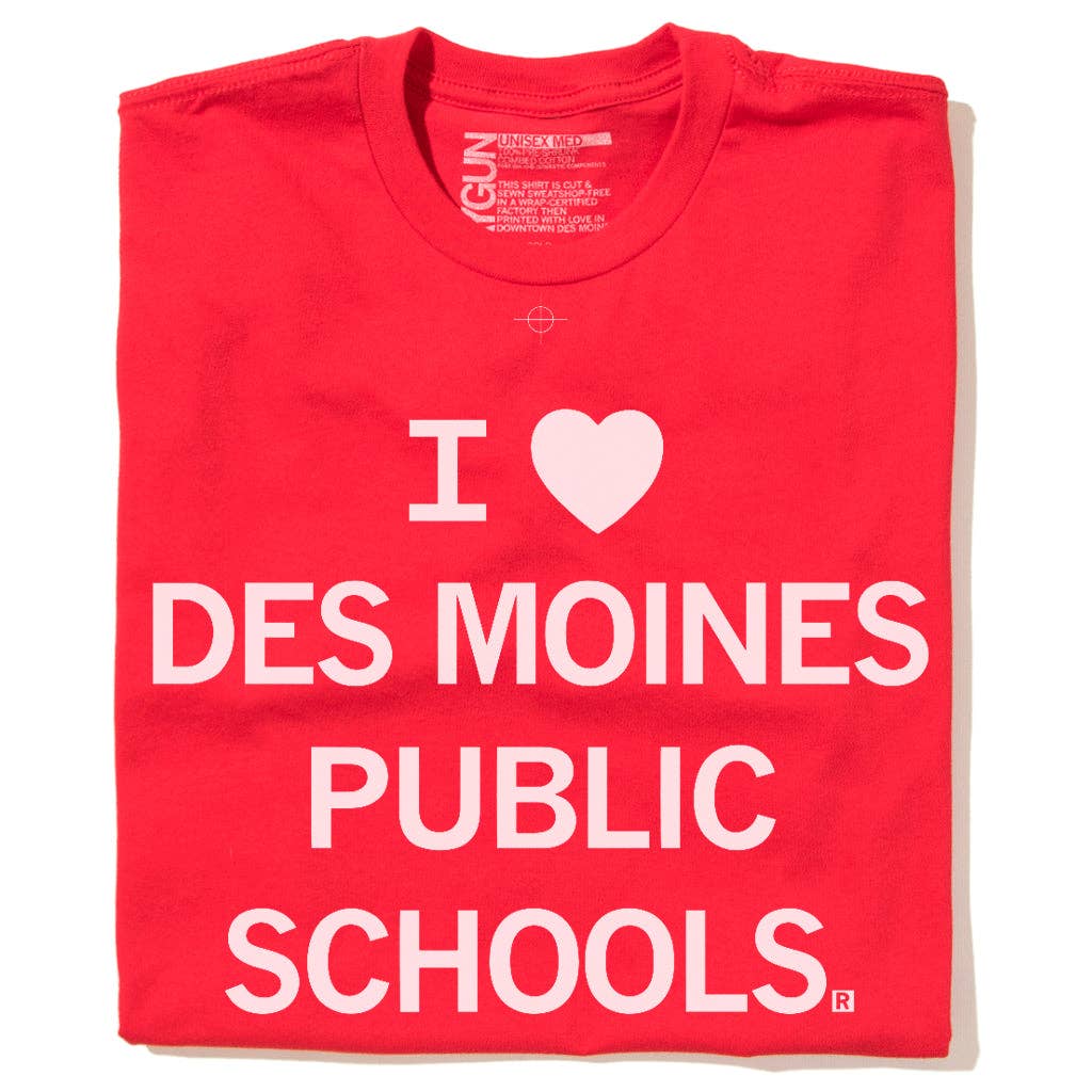 I Heart Des Moines Public Schools (R) - Adult & Kids T-Shirts, Sweatshirts & Hoodies apparel design preview 1