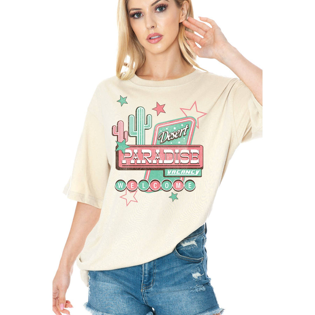 Desert Paradise Oversize Unisex Top - Adult & Kids T-Shirts, Sweatshirts & Hoodies apparel design preview 1