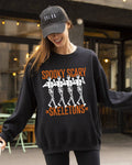 Spooky, Scary, Skeleton, Skull, Ghost, Halloween - Adult & Kids T-Shirts, Sweatshirts & Hoodies apparel design preview 1