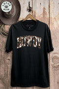 Howdy Cow Fur Graphic Top - Adult & Kids T-Shirts, Sweatshirts & Hoodies apparel design preview 1