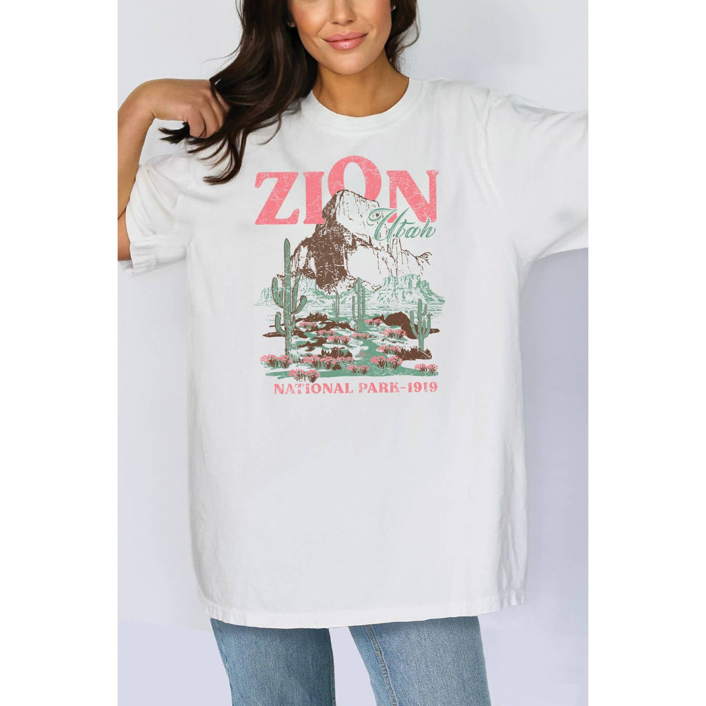 Zion Utah Oversized - Adult & Kids T-Shirts, Sweatshirts & Hoodies apparel design preview 1