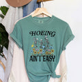 Hoeing Ain't Easy Funny - Adult & Kids T-Shirts, Sweatshirts & Hoodies apparel design preview 1