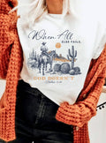 When All Else Fail God Doesn't Cowboy Graphic - Adult & Kids T-Shirts, Sweatshirts & Hoodies apparel design preview 1