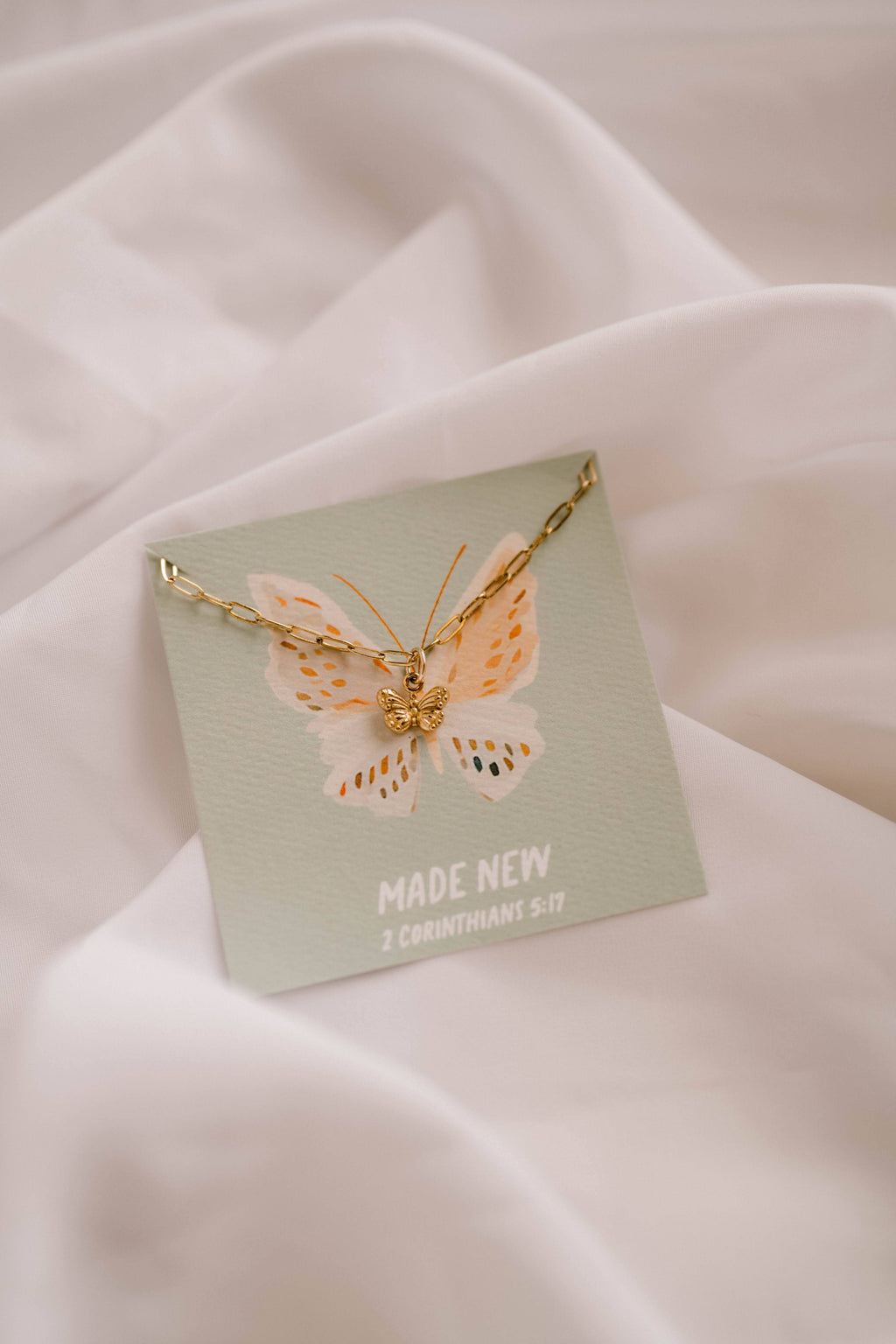 Made New Charm Necklace I Christian Jewelry - Adult & Kids T-Shirts, Sweatshirts & Hoodies apparel design preview 1