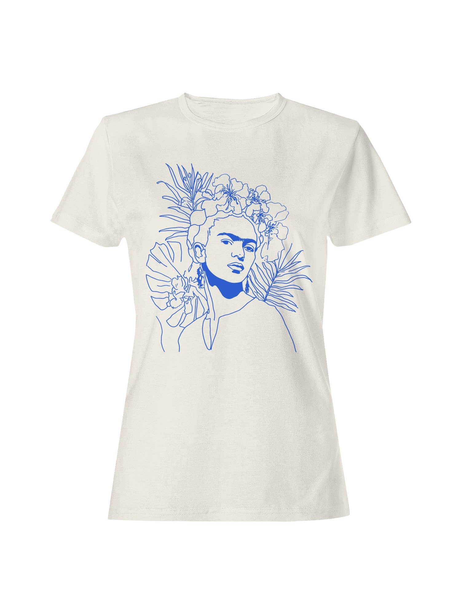 Floral Art Line Drawing Portrait Women's - Adult & Kids T-Shirts, Sweatshirts & Hoodies apparel design preview 1