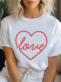 Love Heart Valentine Graphic - Adult & Kids T-Shirts, Sweatshirts & Hoodies apparel design preview 1