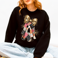 Faux Glitter Patchwork Ghost Halloween, Spooky - Adult & Kids T-Shirts, Sweatshirts & Hoodies apparel design preview 1