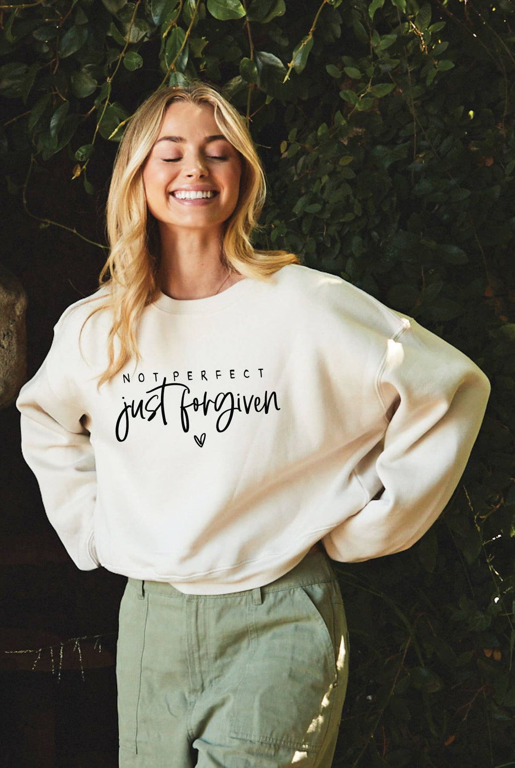 Not Perfect Just Forgiven Mid Graphic - Adult & Kids T-Shirts, Sweatshirts & Hoodies apparel design preview 1