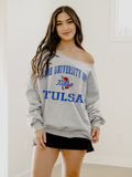 Tu Tulsa Vintage Sport Ash Gray Flashdance - Adult & Kids T-Shirts, Sweatshirts & Hoodies apparel design preview 1
