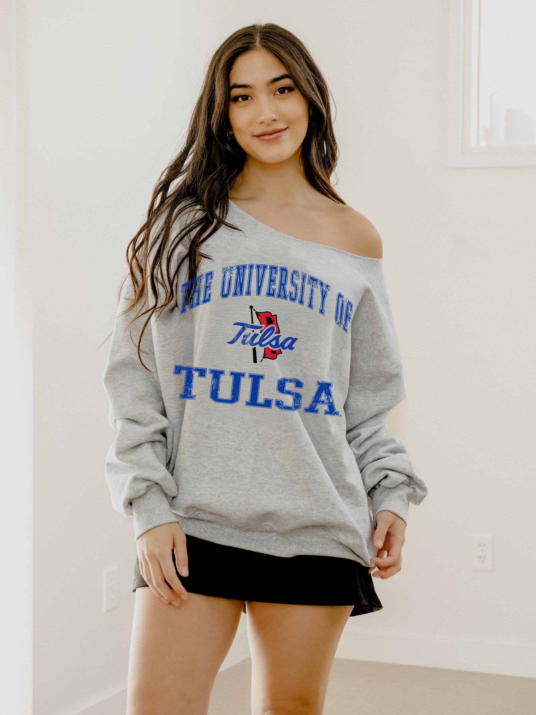 Tu Tulsa Vintage Sport Ash Gray Flashdance - Adult & Kids T-Shirts, Sweatshirts & Hoodies apparel design preview 1