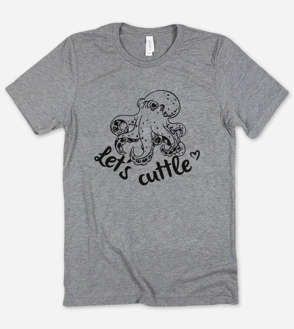 Let's Cuttle Funny Nerd Octopus Sassy Introvert - Adult & Kids T-Shirts, Sweatshirts & Hoodies apparel design preview 1