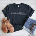 Salt Light Black Faith Based Everyday Graphic - Adult & Kids T-Shirts, Sweatshirts & Hoodies apparel design preview 1