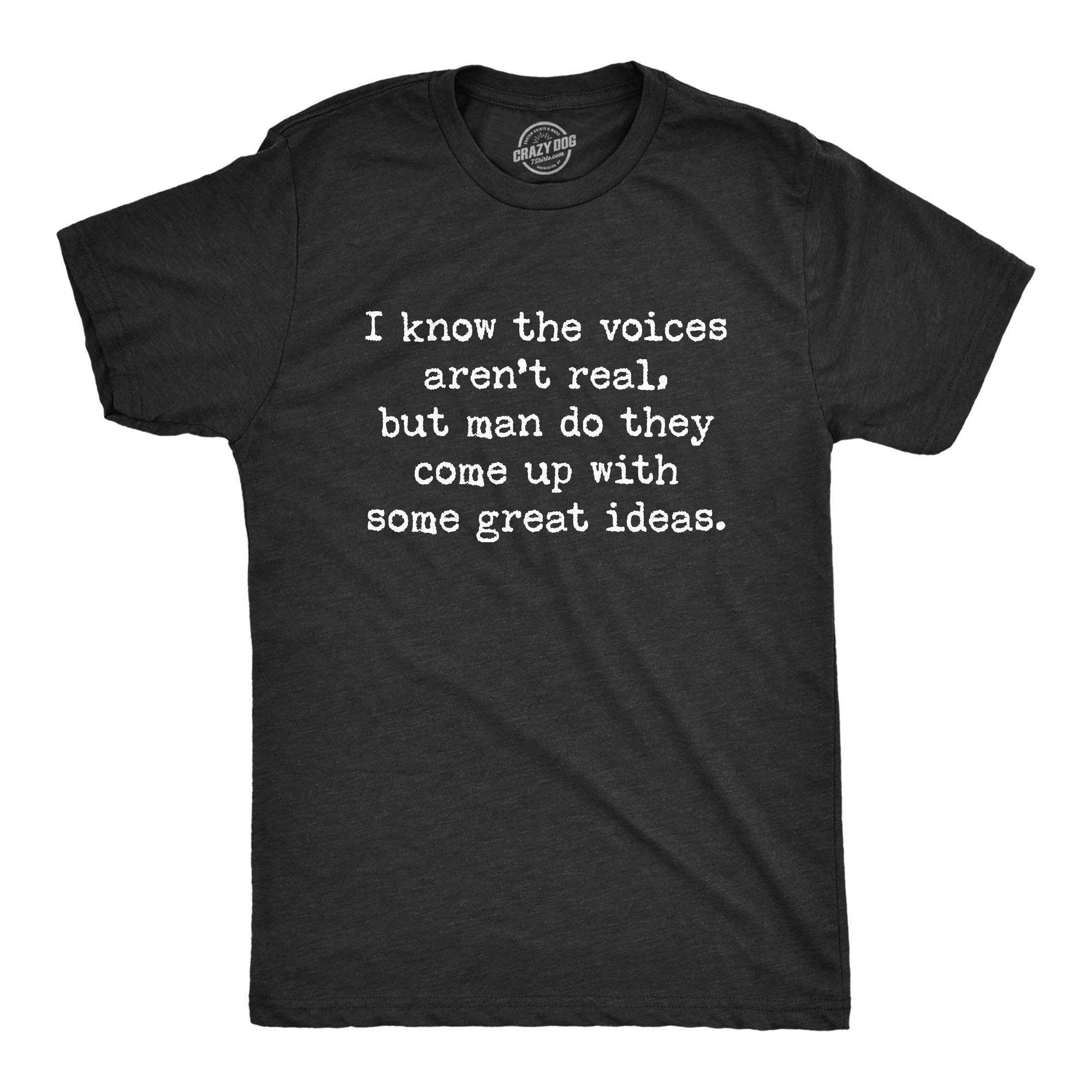 I Know the Voices Aren't Real Men's - Adult & Kids T-Shirts, Sweatshirts & Hoodies apparel design preview 1