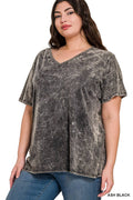 .Plus Size Washed Cotton Top - Adult & Kids T-Shirts, Sweatshirts & Hoodies apparel design preview 1
