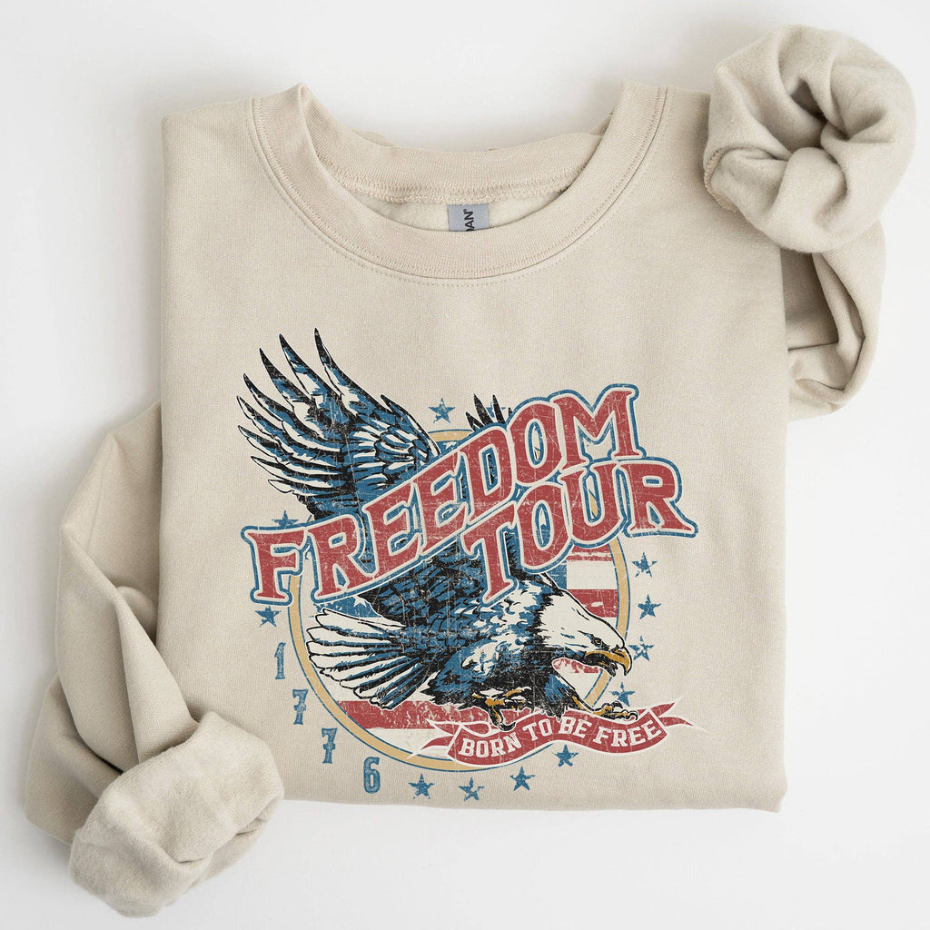 Freedom Tour, America, 1776, Flag, Fighter Jets, - Adult & Kids T-Shirts, Sweatshirts & Hoodies apparel design preview 1