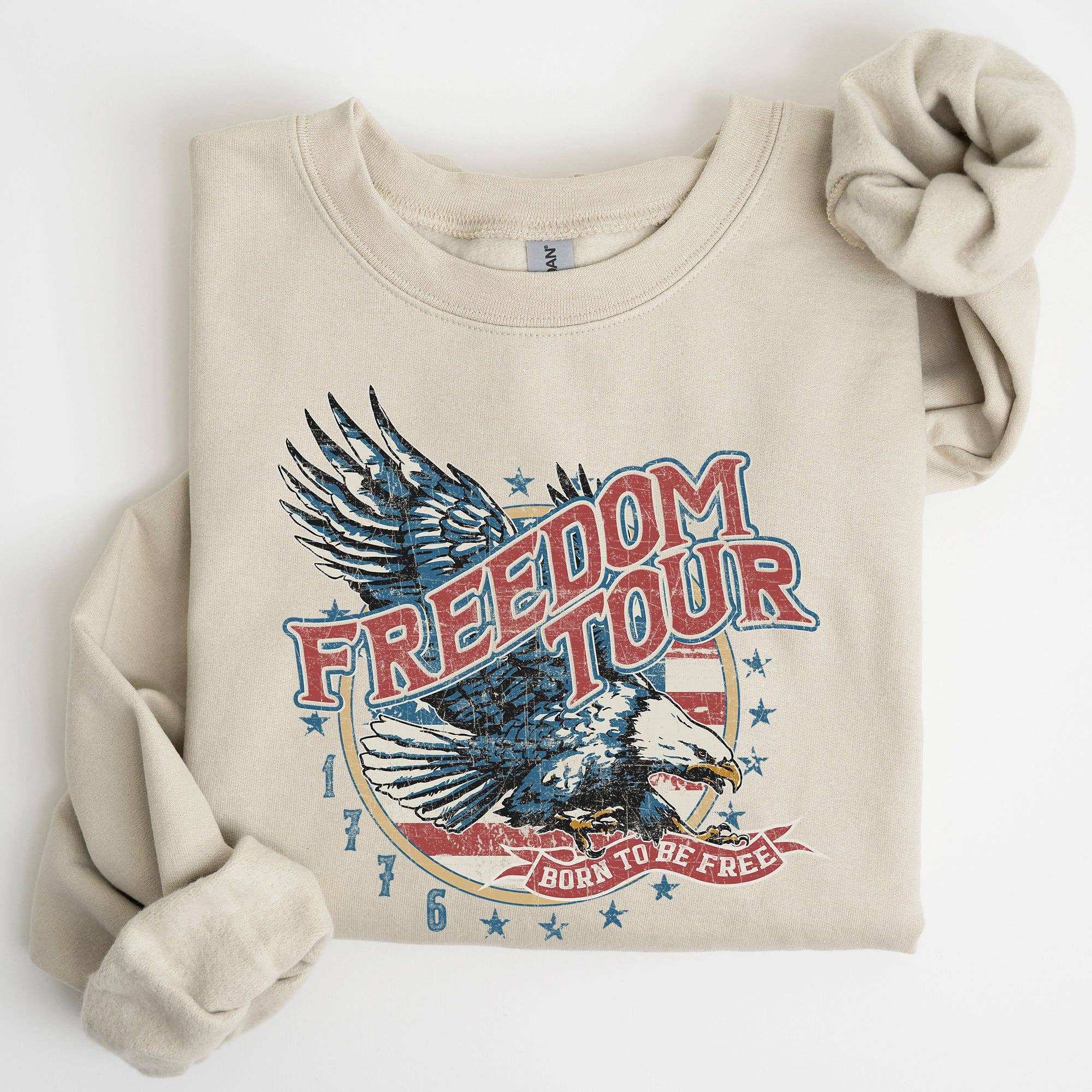 Freedom Tour, America, 1776, Flag, Fighter Jets, - Adult & Kids T-Shirts, Sweatshirts & Hoodies apparel design preview 1