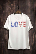Us Flag Love Graphic Top - Adult & Kids T-Shirts, Sweatshirts & Hoodies apparel design preview 1