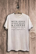 With Jesus in Her Heart Graphic Top - Adult & Kids T-Shirts, Sweatshirts & Hoodies apparel design preview 1