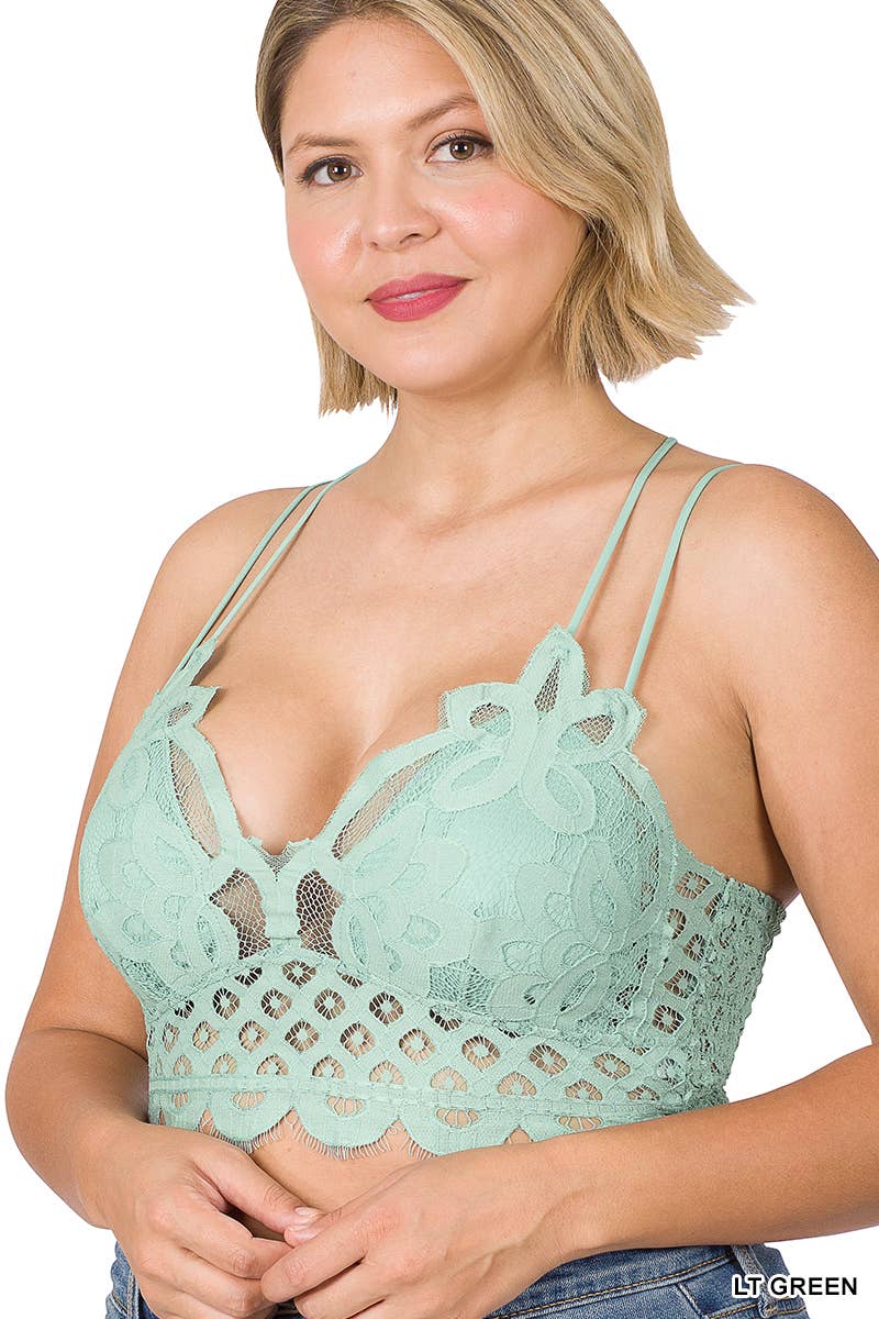 .Plus Crochet Lace Bralette with Bra Pads - Adult & Kids T-Shirts, Sweatshirts & Hoodies apparel design preview 1