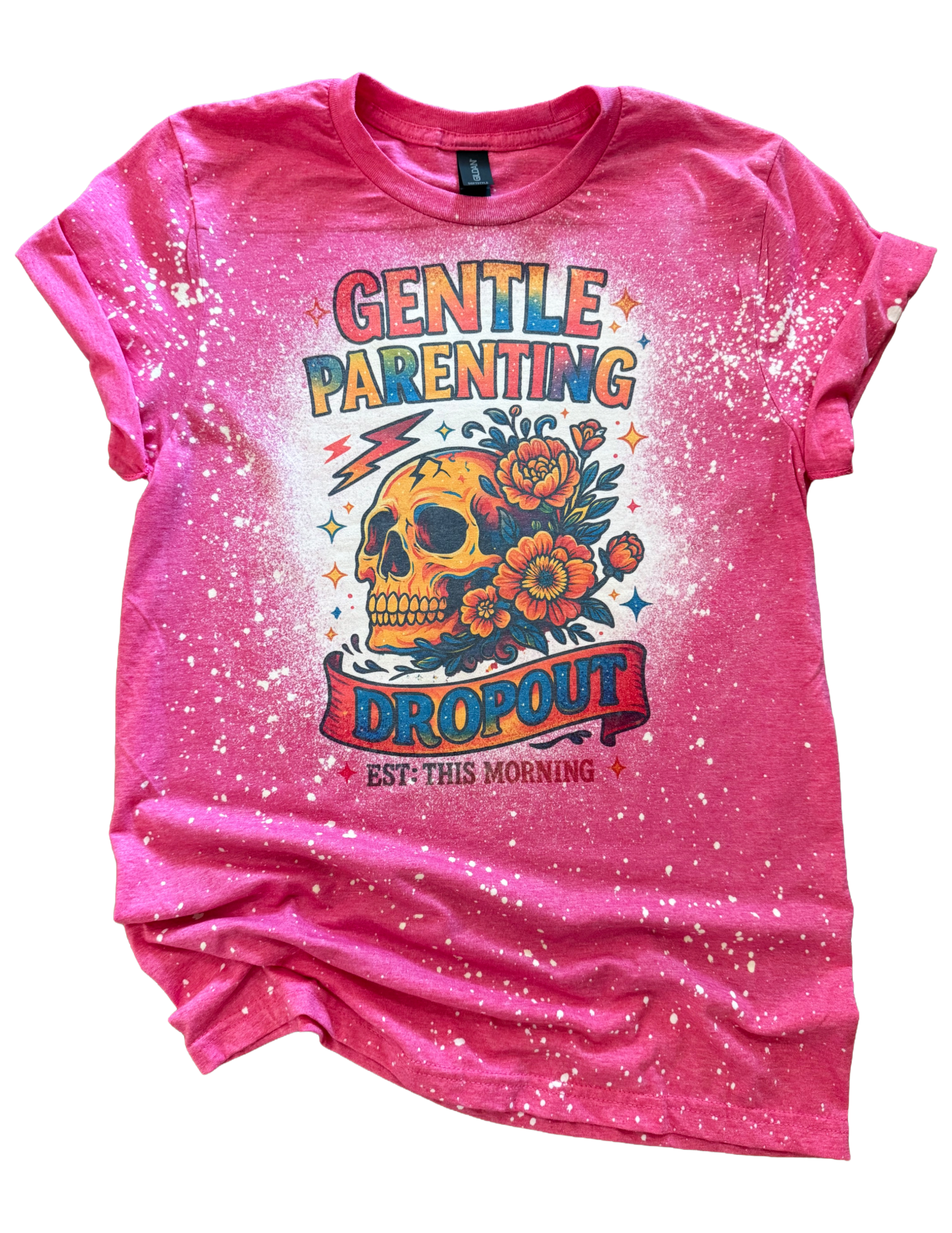 Gentle Parenting Dropout Bleached - Adult & Kids T-Shirts, Sweatshirts & Hoodies apparel design preview 1
