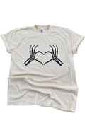 Black Skeleton Heart Hands - Adult & Kids T-Shirts, Sweatshirts & Hoodies apparel design preview 1