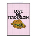 Love Me Tenderloin Greeting Card - Adult & Kids T-Shirts, Sweatshirts & Hoodies apparel design preview 1