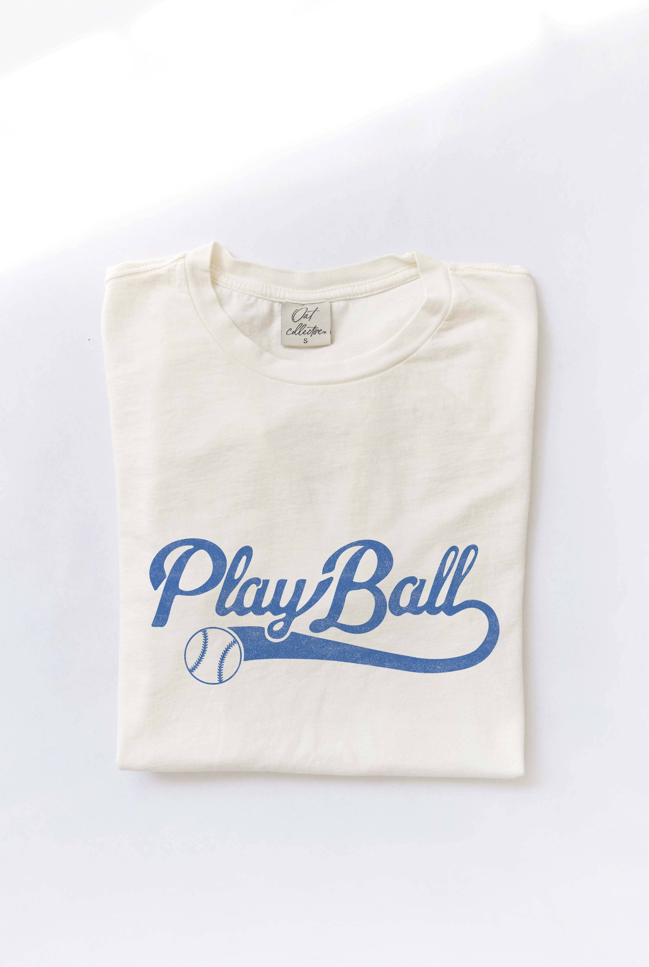 Playball Mineral Washed Graphic Top - Adult & Kids T-Shirts, Sweatshirts & Hoodies apparel design preview 1