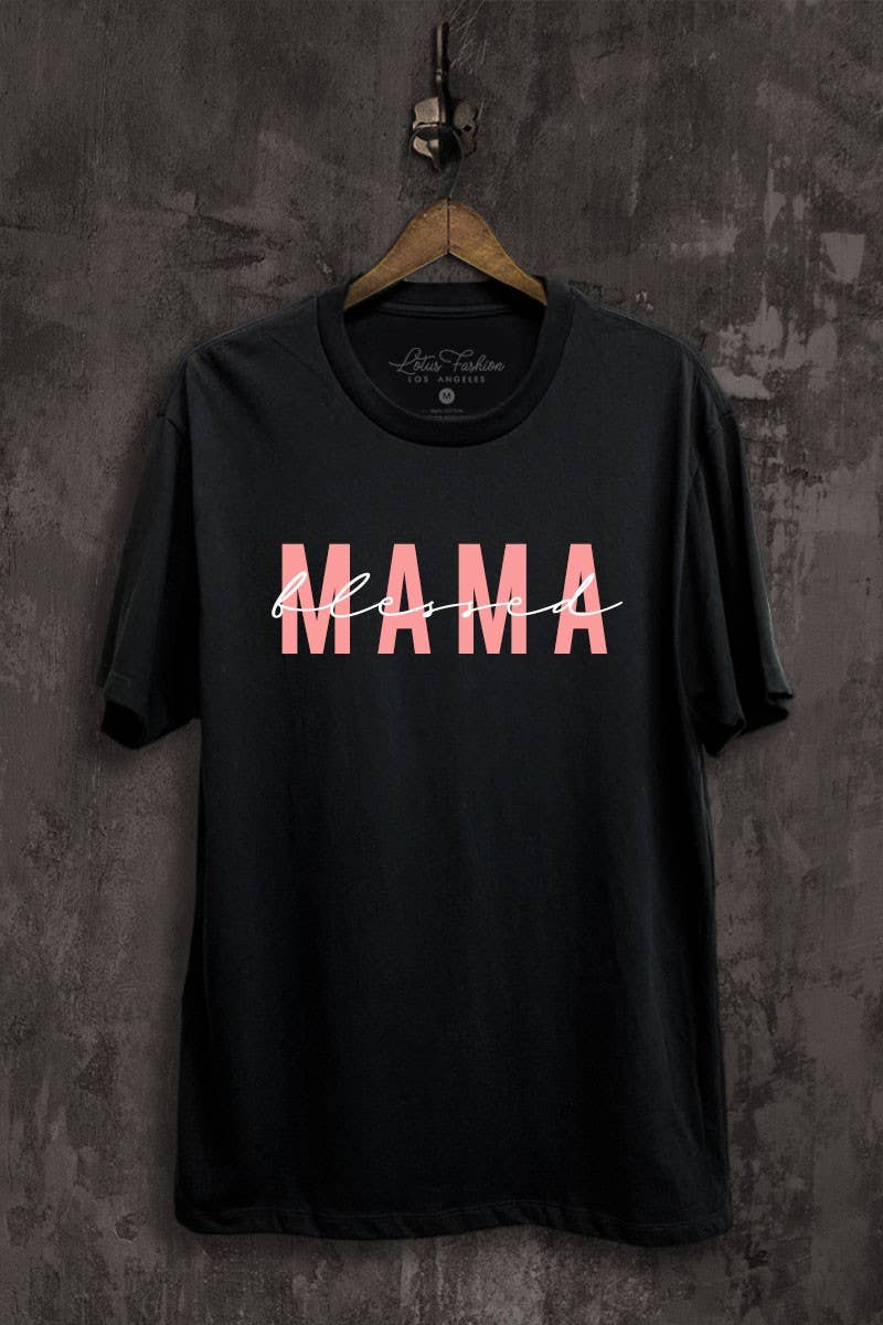 Blessed Mama Graphic Top - Adult & Kids T-Shirts, Sweatshirts & Hoodies apparel design preview 1