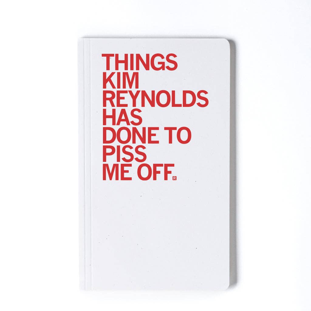 Things Kim Reynolds Has Done Notebook - Adult & Kids T-Shirts, Sweatshirts & Hoodies apparel design preview 1