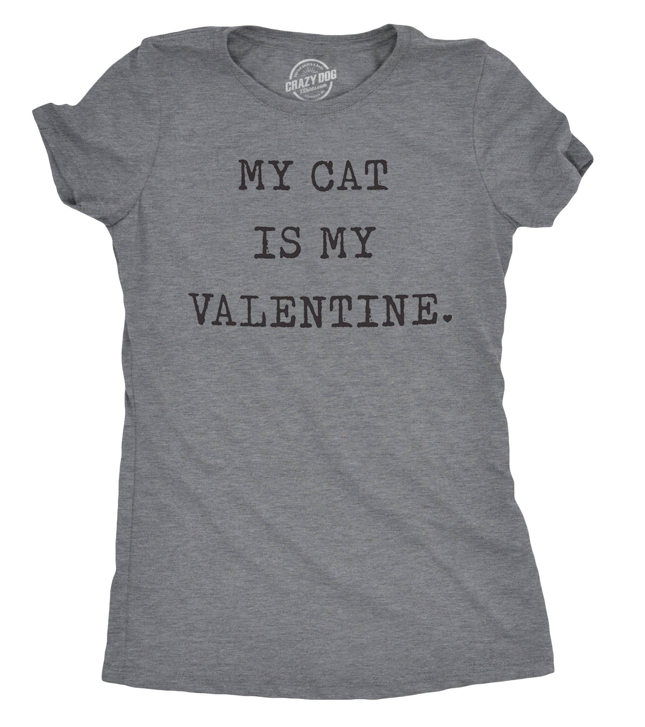 My Cat Is Valentine Women's - Adult & Kids T-Shirts, Sweatshirts & Hoodies apparel design preview 1