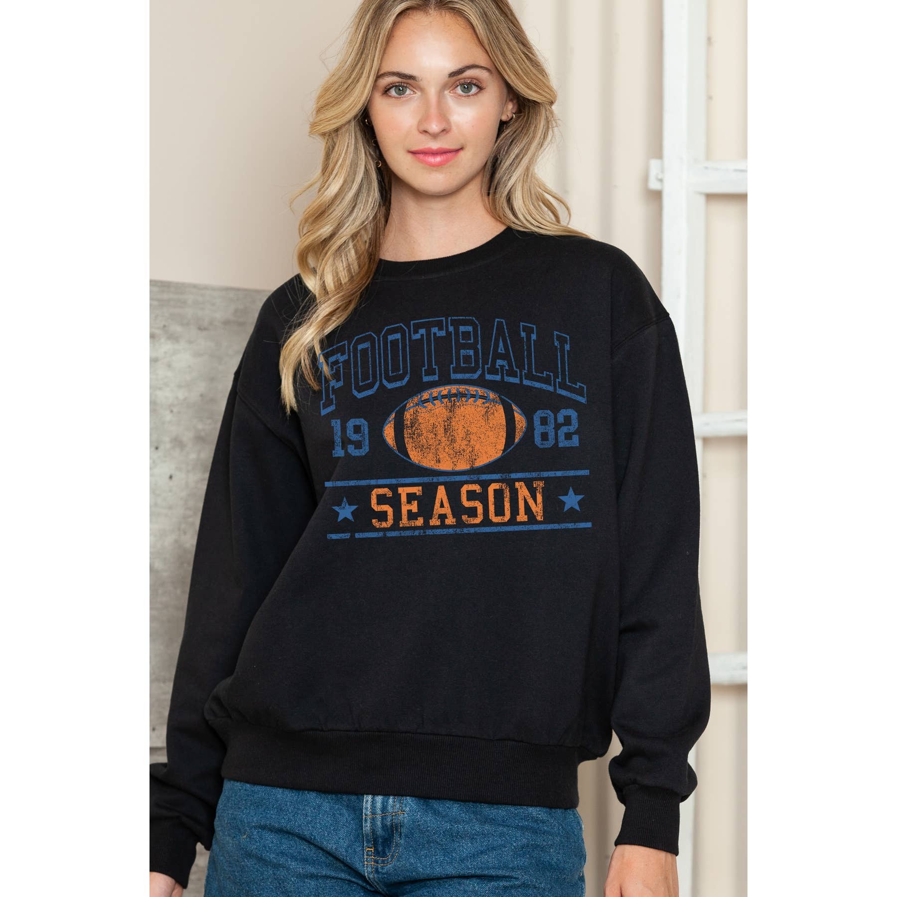 Football Crewneck Sweat - Adult & Kids T-Shirts, Sweatshirts & Hoodies apparel design preview 1