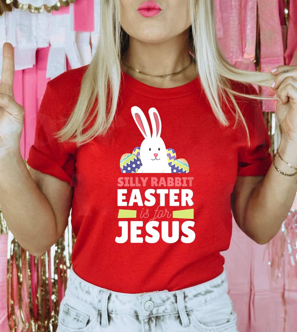 Silly Rabbit 2 Christian Religious Easter Jesus - Adult & Kids T-Shirts, Sweatshirts & Hoodies apparel design preview 1