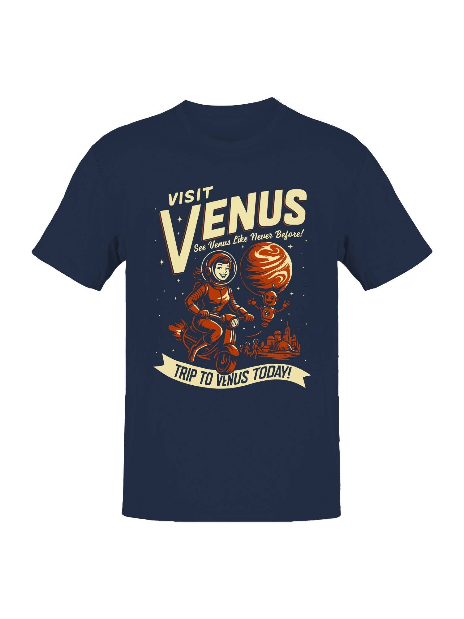 Visit Venus Adventure Poster Men's - Adult & Kids T-Shirts, Sweatshirts & Hoodies apparel design preview 1