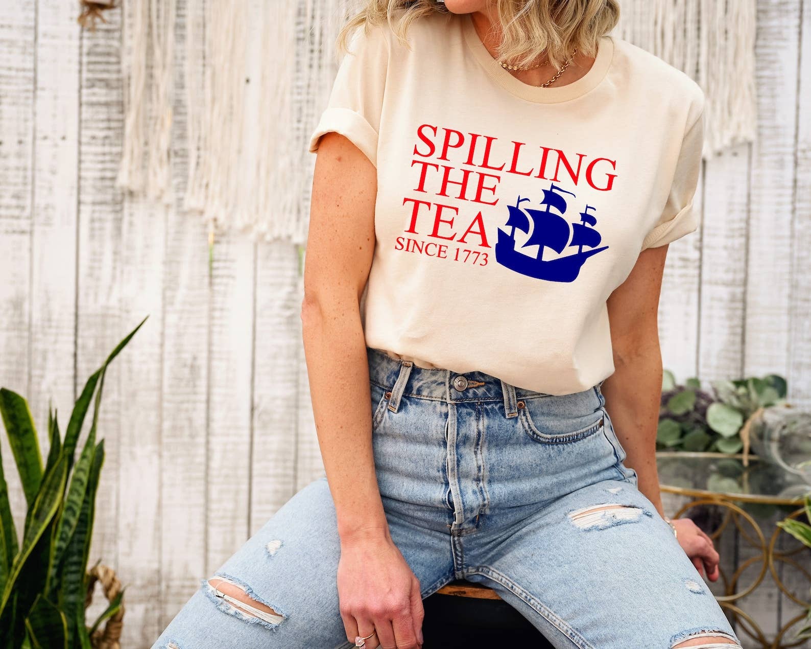 Spilling the Tea Since 1773 - Adult & Kids T-Shirts, Sweatshirts & Hoodies apparel design preview 1
