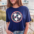 Strawberry Tri-Star Premium Navy - Adult & Kids T-Shirts, Sweatshirts & Hoodies apparel design preview 1