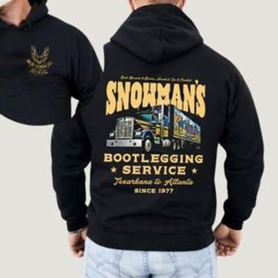 Snowmans Bootlegging Service Smokey and the Bandit - Adult & Kids T-Shirts, Sweatshirts & Hoodies apparel design preview 1