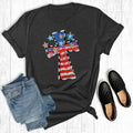 USA Leopard Star Cross - Adult & Kids T-Shirts, Sweatshirts & Hoodies apparel design preview 1