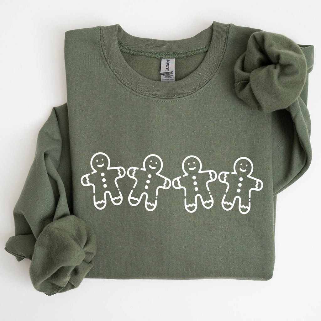 Gingerbread Men, Christmas, Cute, Classic - Adult & Kids T-Shirts, Sweatshirts & Hoodies apparel design preview 1