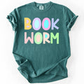 Book Worm, Pastel, Reading, Booktok, Library, - Adult & Kids T-Shirts, Sweatshirts & Hoodies apparel design preview 1