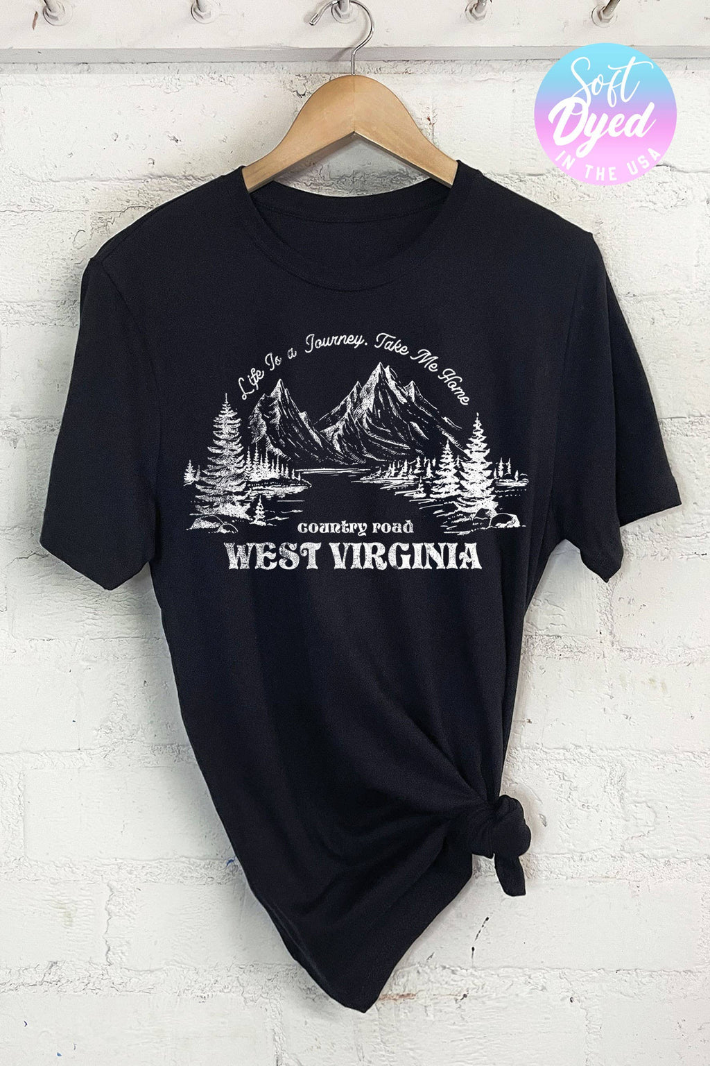 Country Road West Virginia Graphic - Adult & Kids T-Shirts, Sweatshirts & Hoodies apparel design preview 1