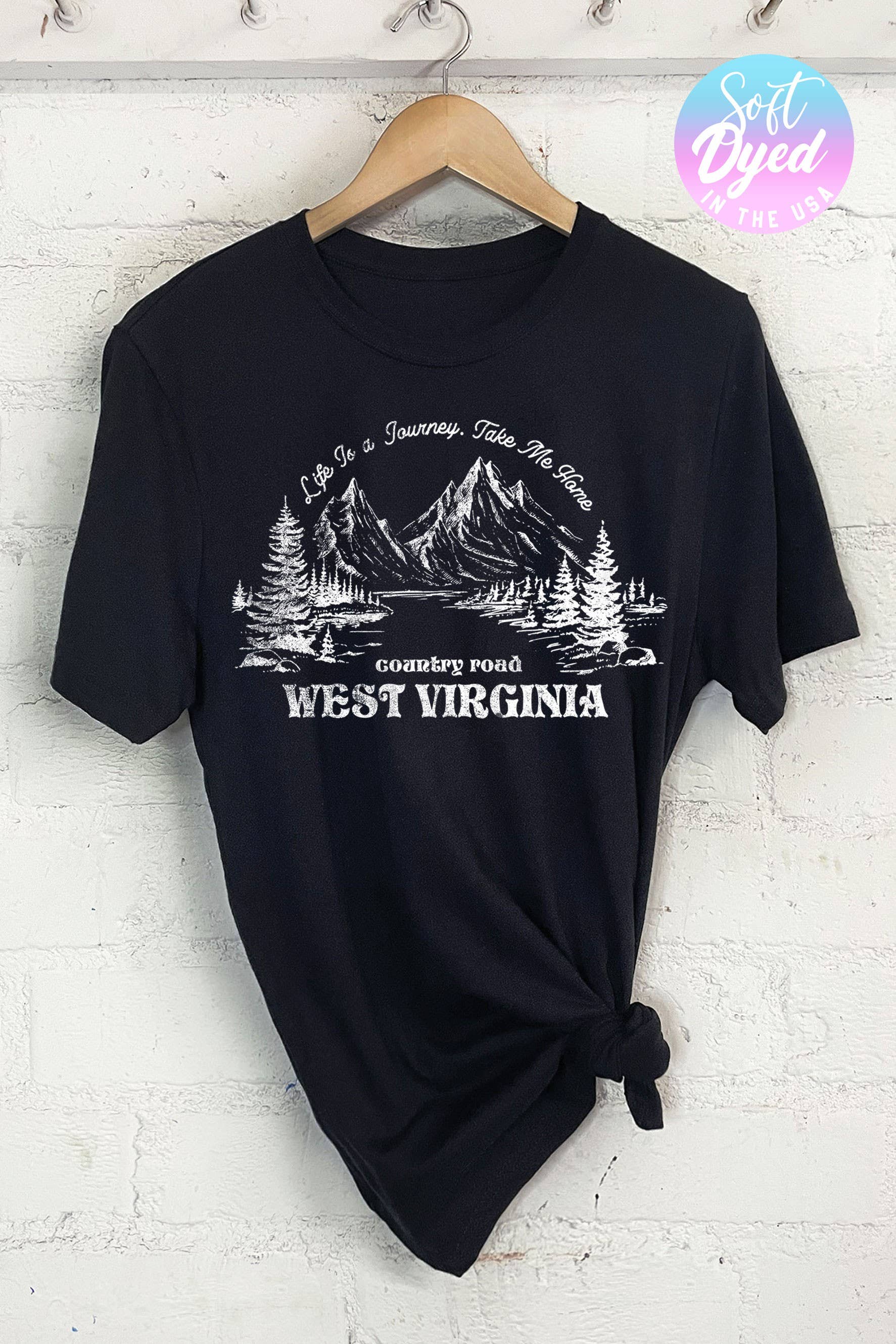 Country Road West Virginia Graphic - Adult & Kids T-Shirts, Sweatshirts & Hoodies apparel design preview 1