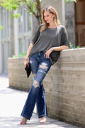 .SI-24681 Washed Raglan Dolman Sleeve Boat-Neck Top - Adult & Kids T-Shirts, Sweatshirts & Hoodies apparel design preview 1