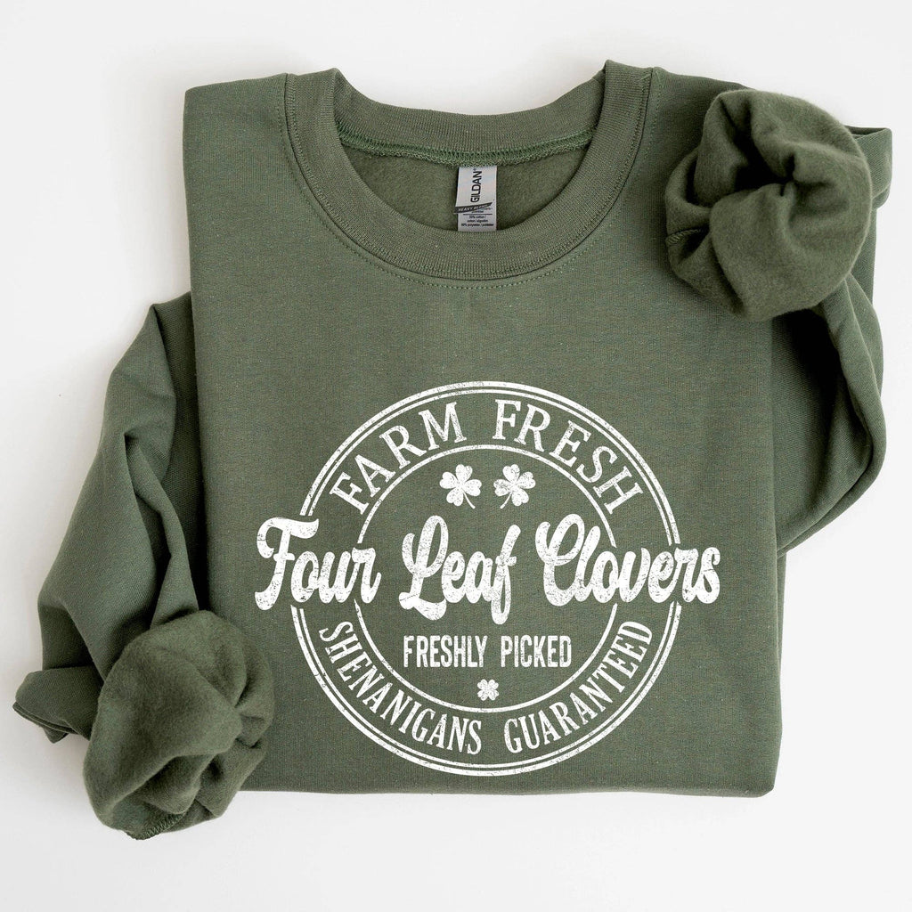Four Leaf Clovers Farm, St Patrick's Day - Adult & Kids T-Shirts, Sweatshirts & Hoodies apparel design preview 1